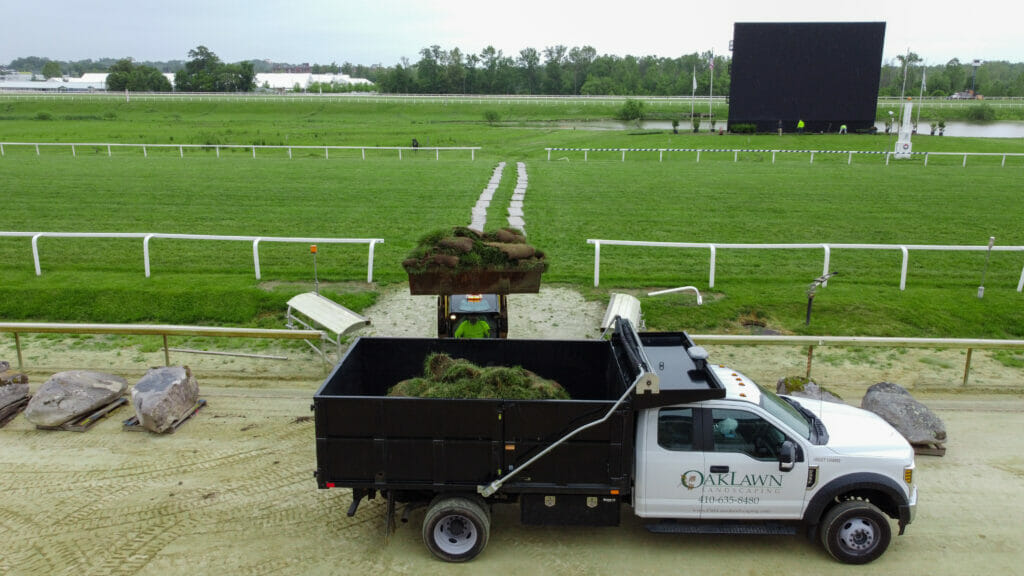 full-service landscape company OakLawn tuck with sod