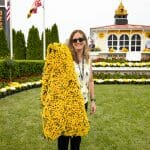 Winning flower blanket at the Preakness Stakes