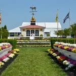 flower line to the winners circle at the Preakness Stakes